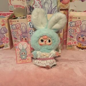 🐰 Baby Three Mini Rabbit new v2 Blind Box BB3 plush pendant NIB moveable eyes